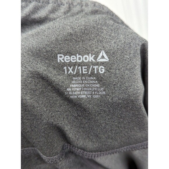 Reebok NWT XL White Active Tshirt and 1X Grey Skinny High Rise Leggings - Picture 7 of 10